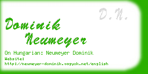dominik neumeyer business card